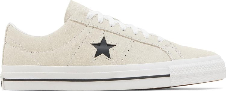 حذاء رياضي Converse One Star Pro Suede Low Egret White، كريمي