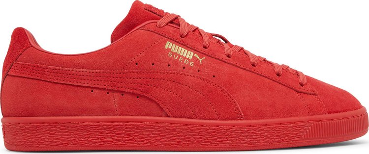 حذاء رياضي Puma Suede Mono 21 High Risk باللون الأحمر، أحمر