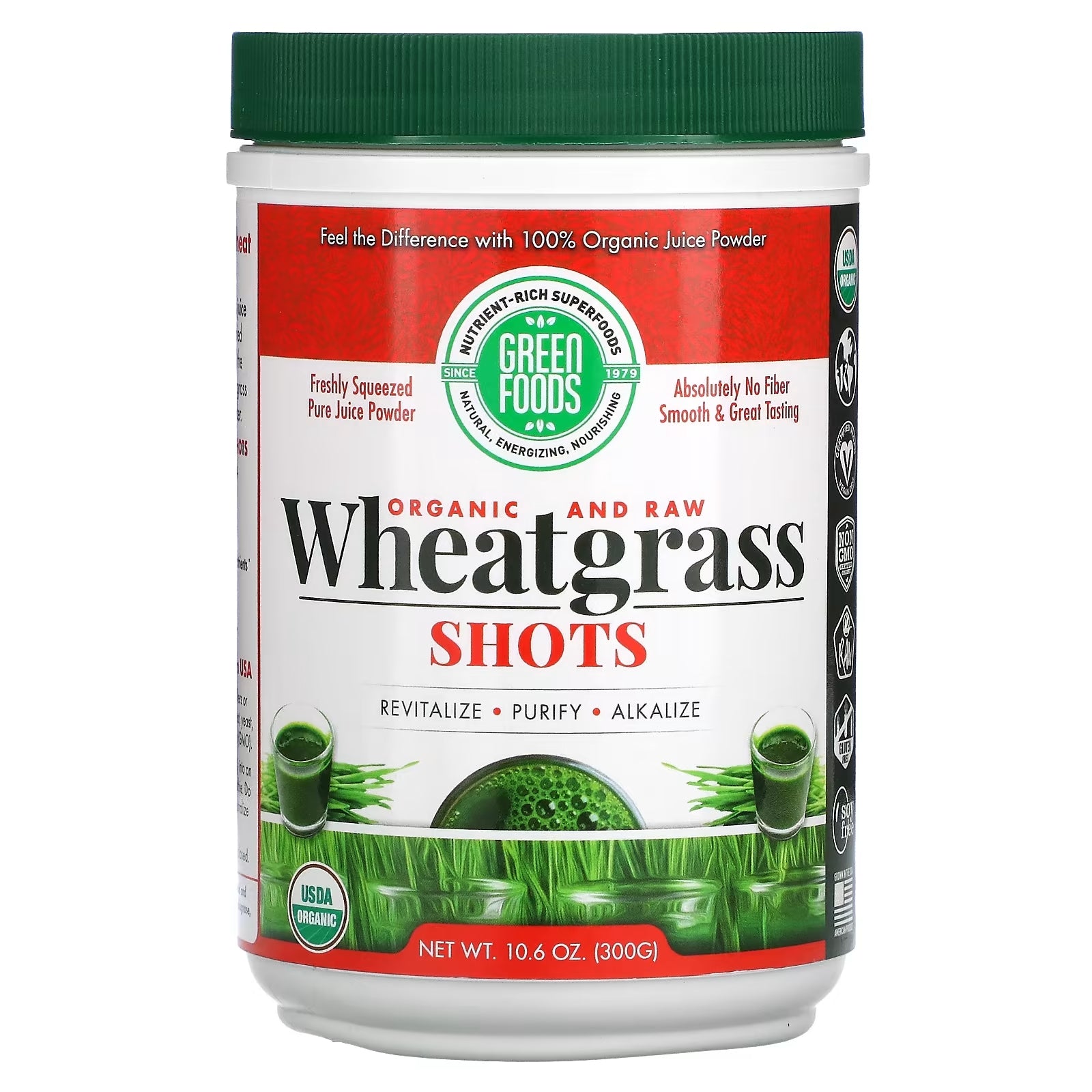 Green Foods Organic Raw Wheatgrass, 300g