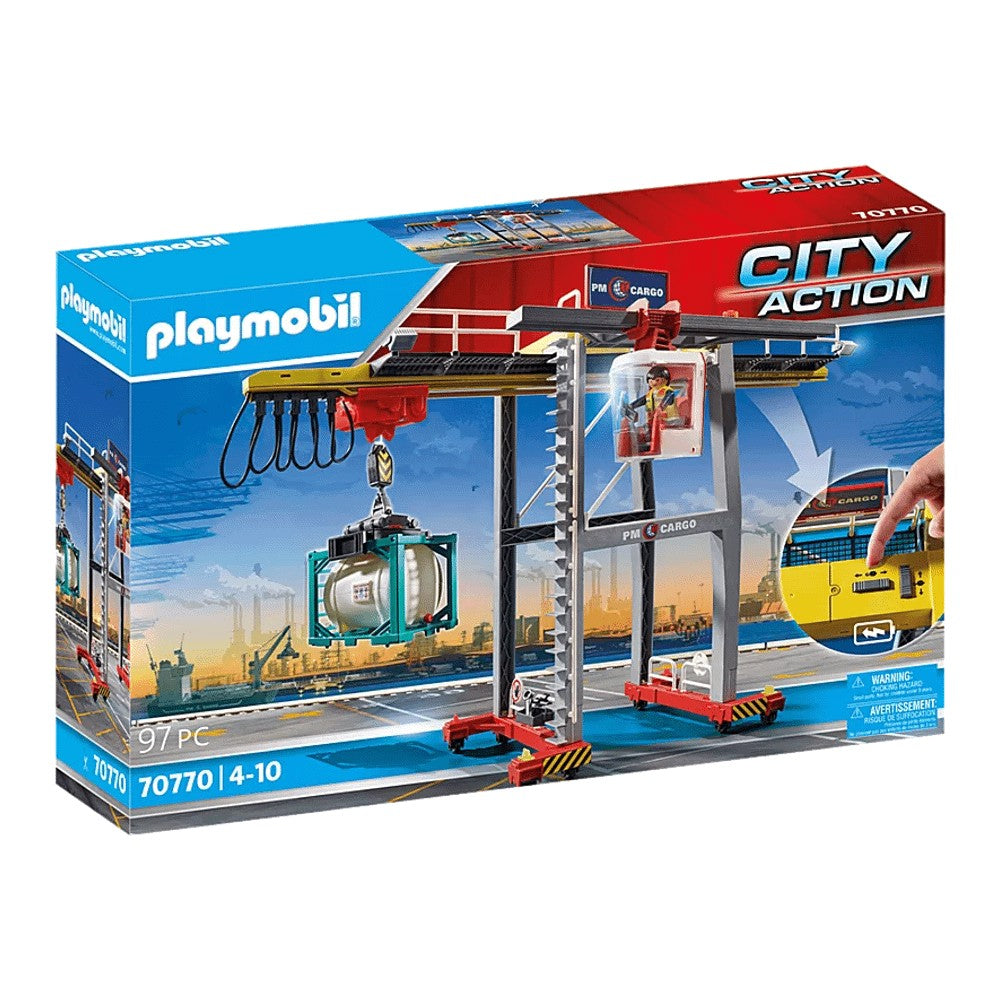 Construction set Playmobil 70770 Overhead crane with containers