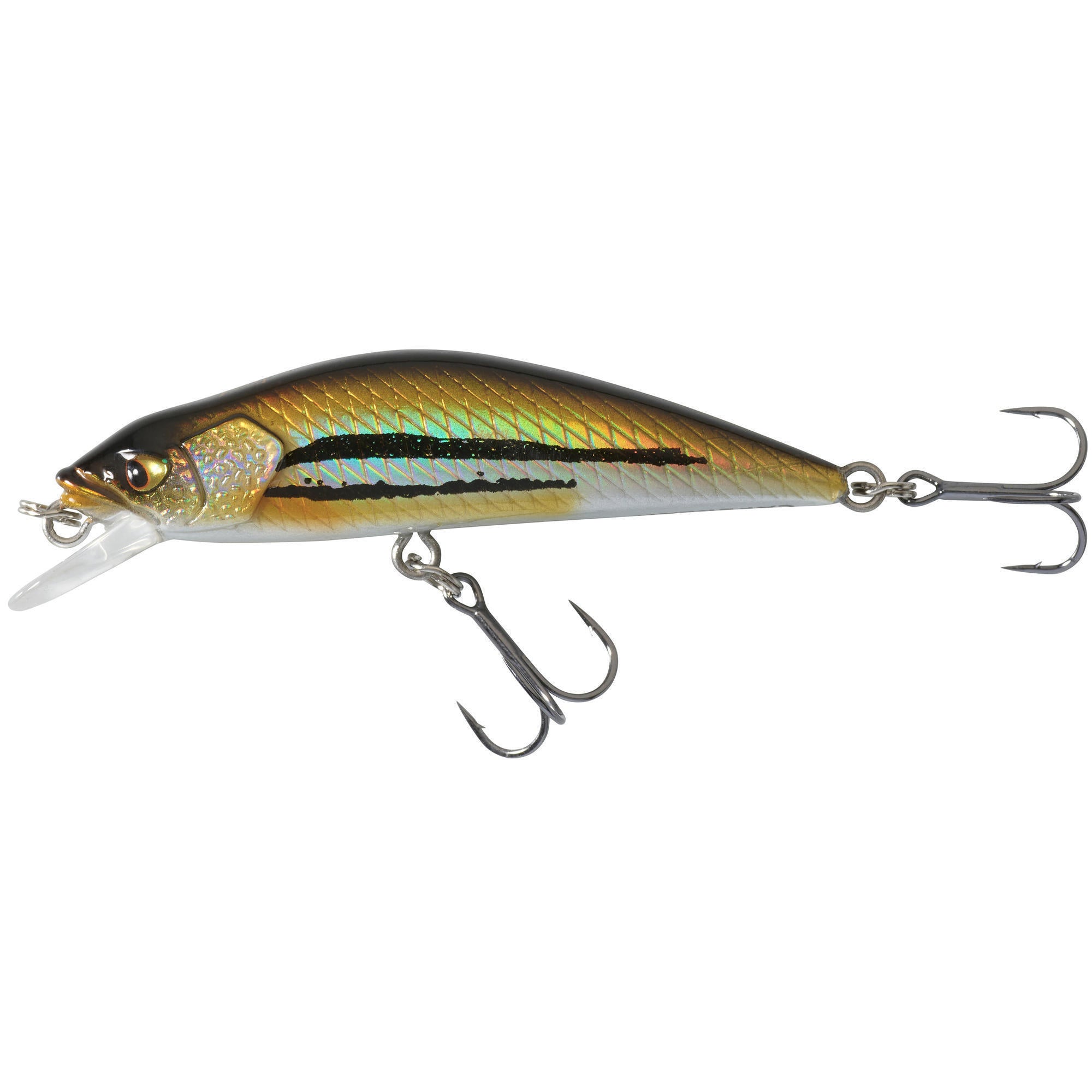 Wobbler Trout Minnow WXM MNWFS 50 US Black Bass CAPERLAN, neon yellow/walnut