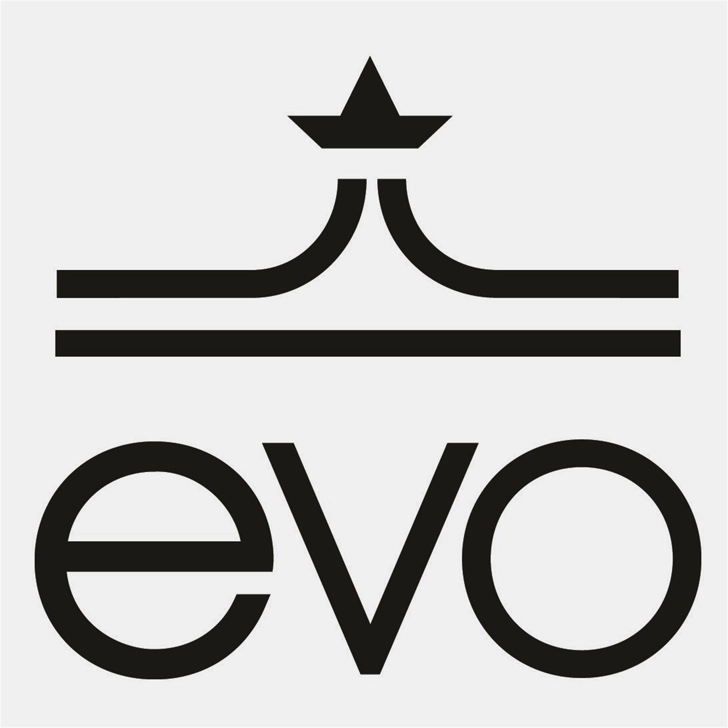 Evo sticker, black