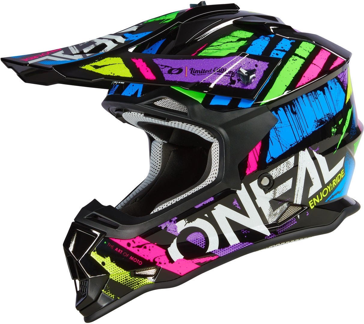 Oneal 2Series Glitch Motocross Helmet, Multicolor