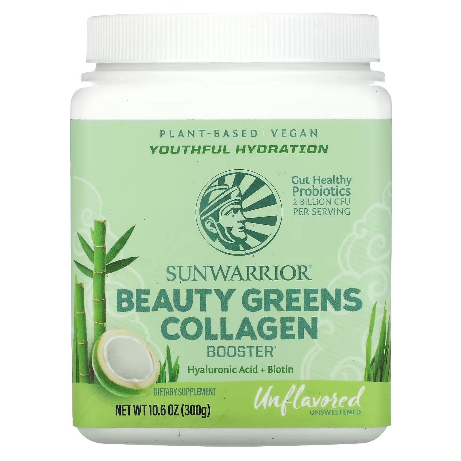 Collagen Booster Sunwarrior Beauty Greens, 300 g