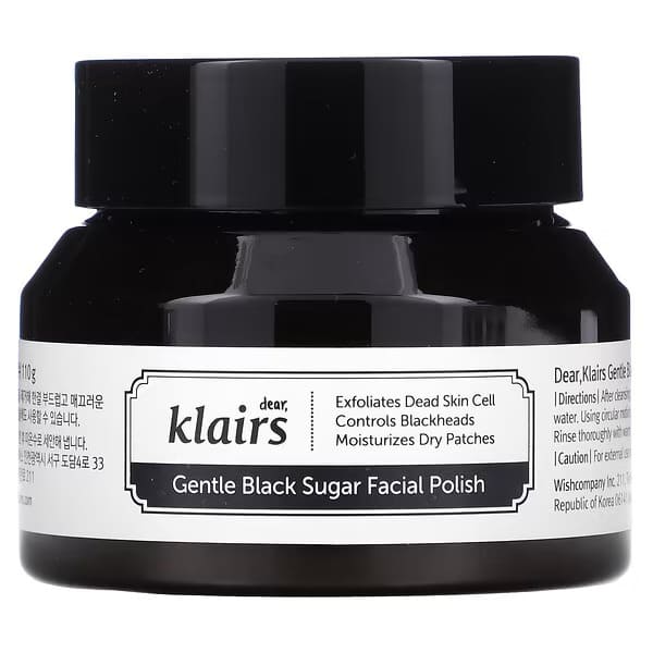 Dear, Klairs Gentle Black Sugar Facial Polish, 110g