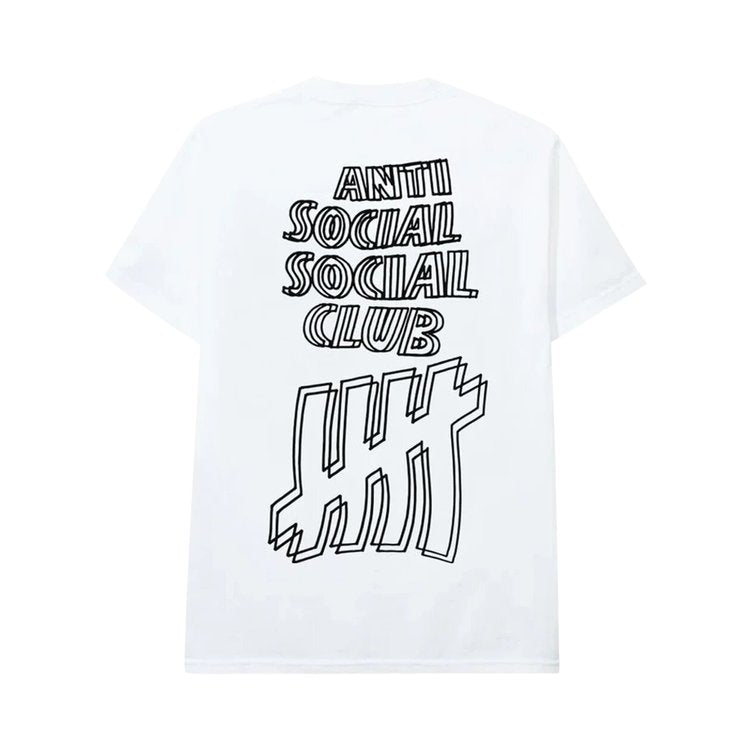 Anti Social Social Club x Undefeated Tee 'White', white