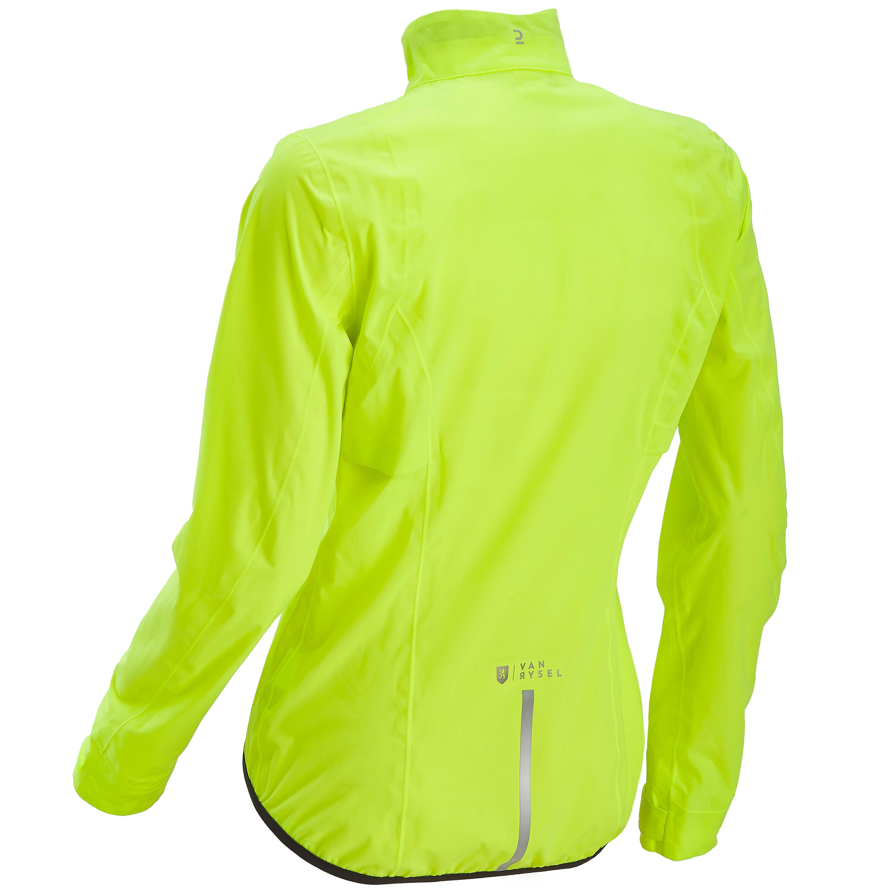 Women's cycling raincoat EDR Racer yellow Van Rysel