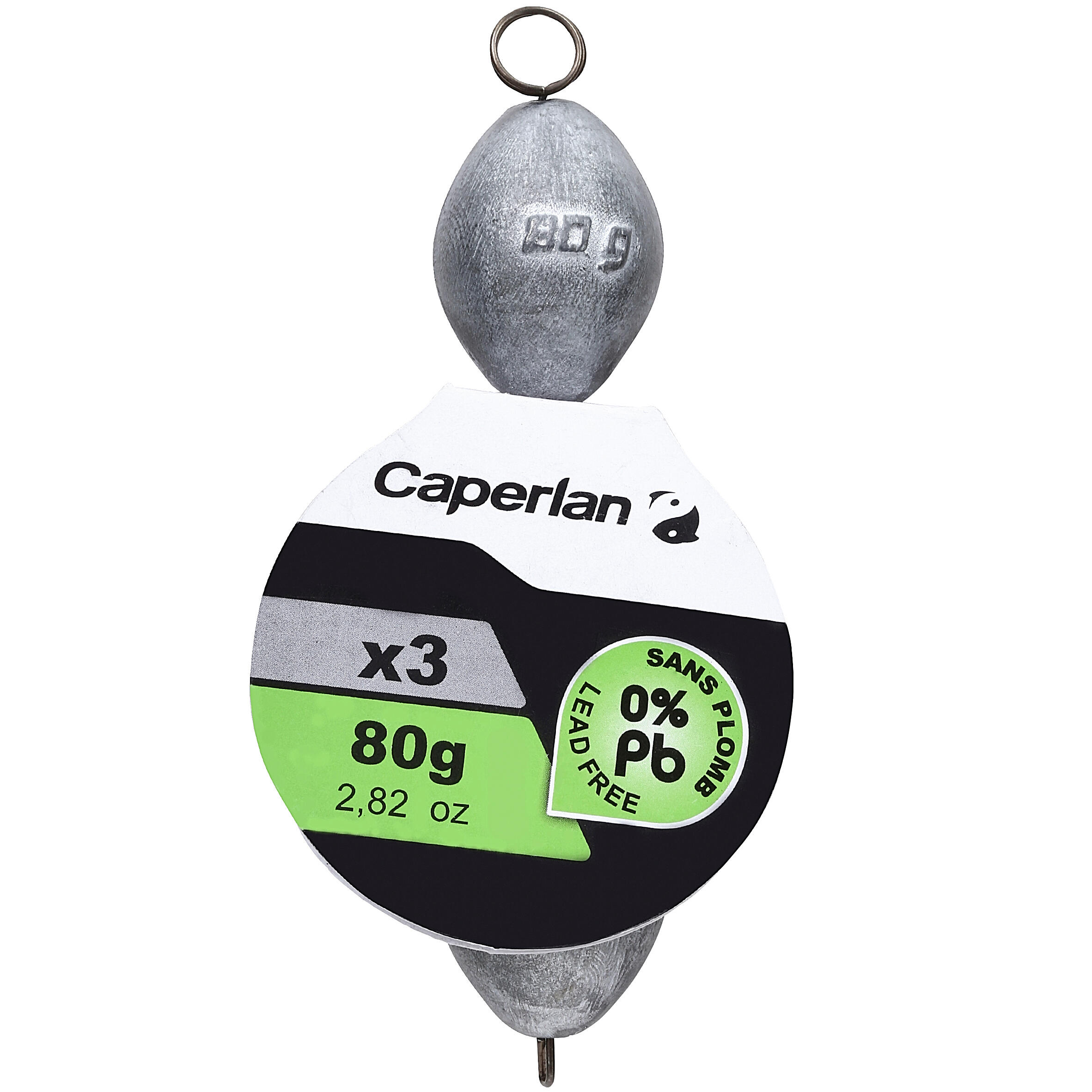 Lead-free perforated olive weights CAPERLAN