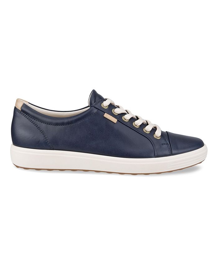 Women's Soft 7 sneakers in Ecco nubuck, blue