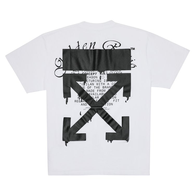 Off-White Dripping Arrows Short Sleeve Over T-Shirt 'White', White