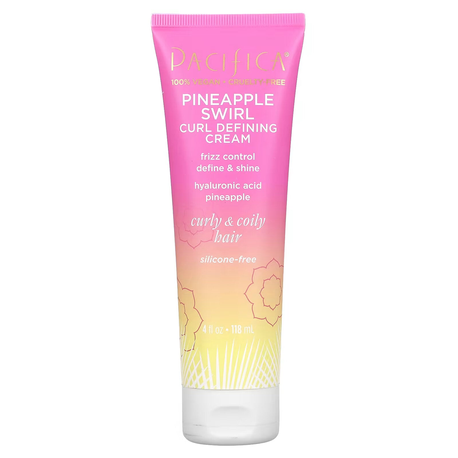 Pacifica Pineapple Swirl Curl Shaping Cream, 118 ml