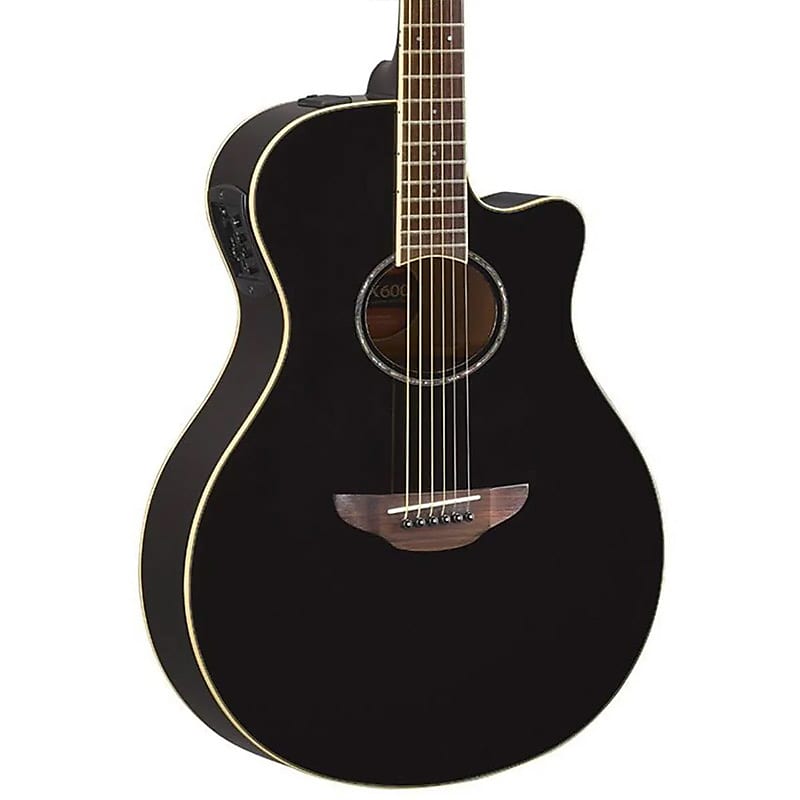 All-new Yamaha APX600 Thinline with black electronics APX600 Thinline with Electronics