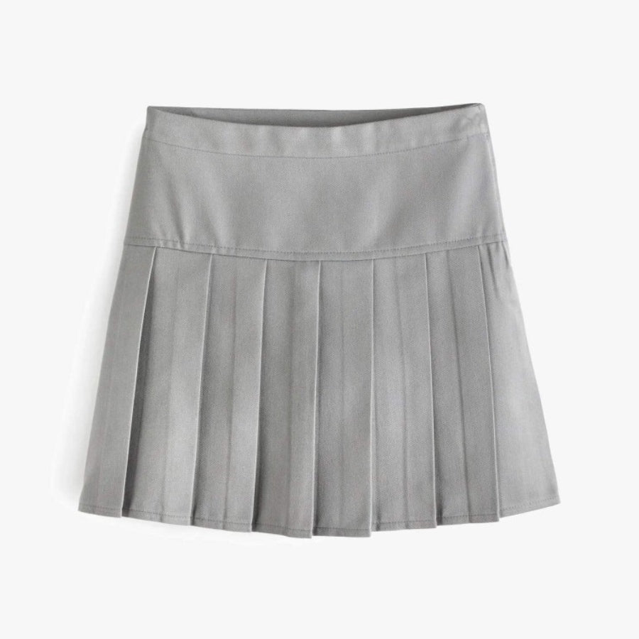 Girls' skirt Next Pleated, light gray