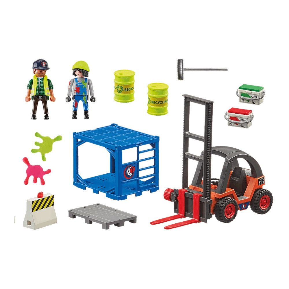 Playmobil 70772 construction set Forklift with load