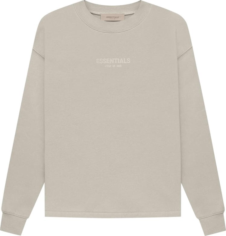 Fear of God Essentials Relaxed Crewneck 'Smoke' Sweatshirt, Gray