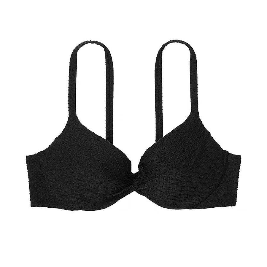 Victoria's Secret Swim Mix & Match Twist Push-Up Bikini Top, black