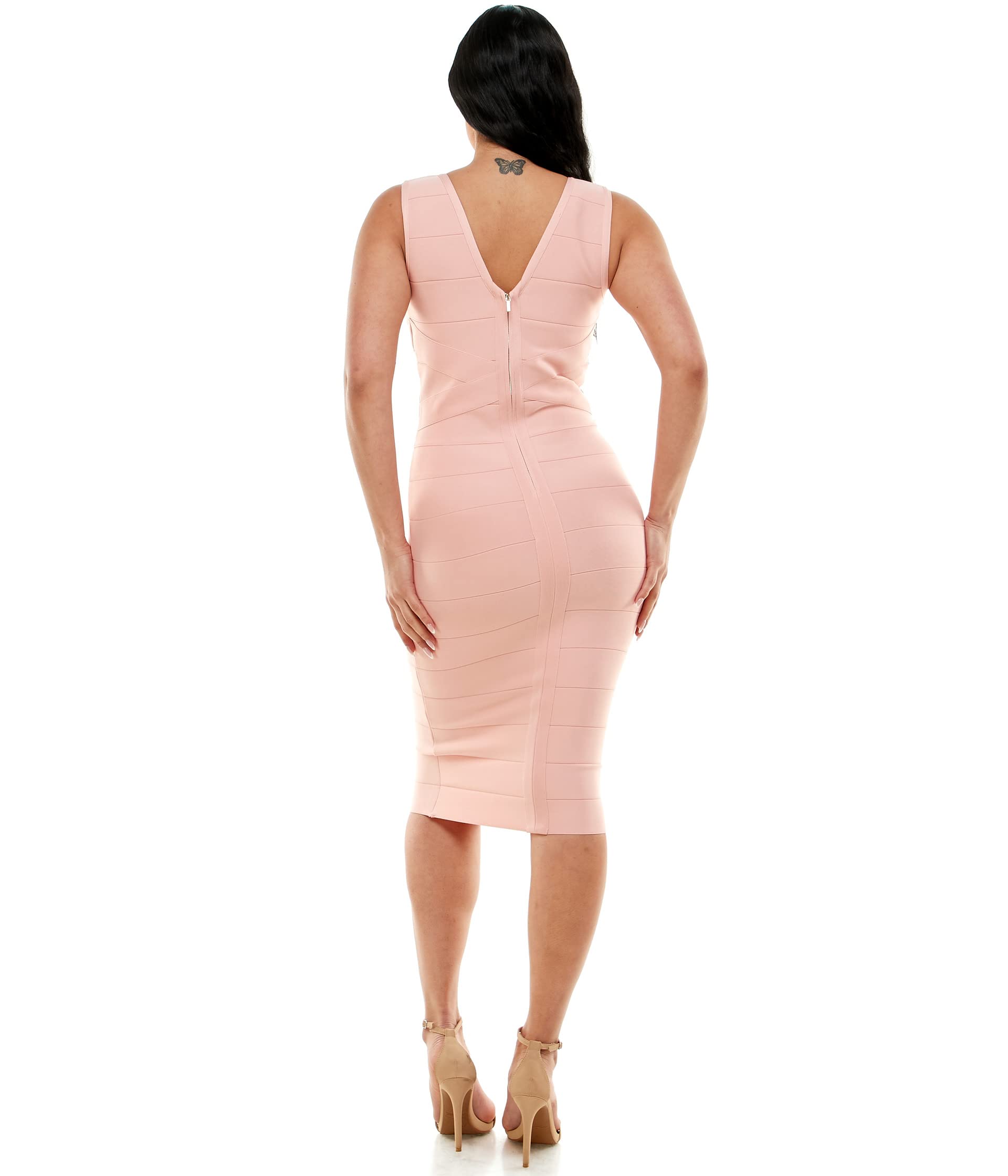 Bebe Dress, Bandage Midi Dress