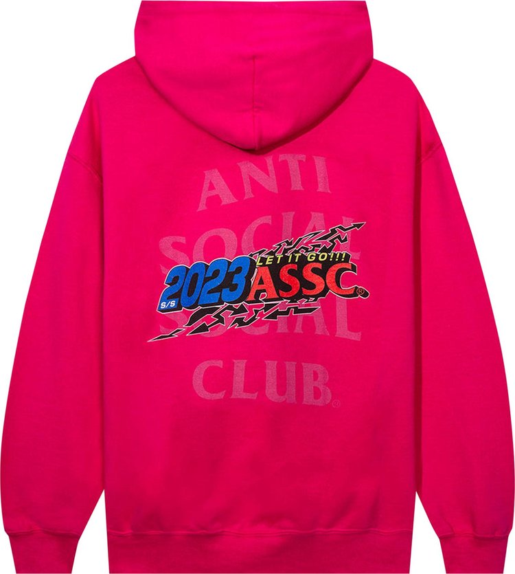 Anti Social Social Club Let It Go Hoodie Pink