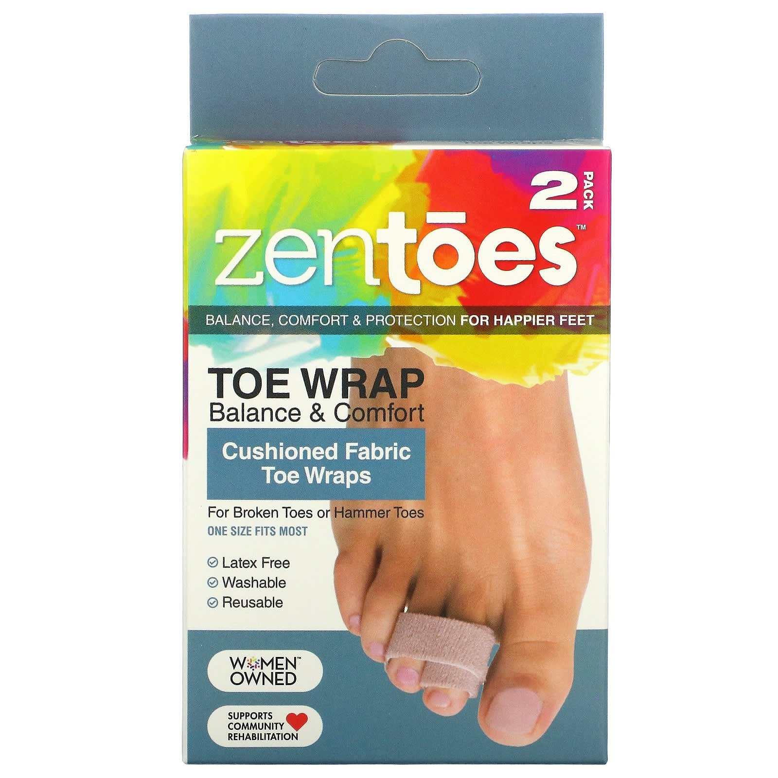 Soft Fabric Bandages ZenToes, 2 pieces