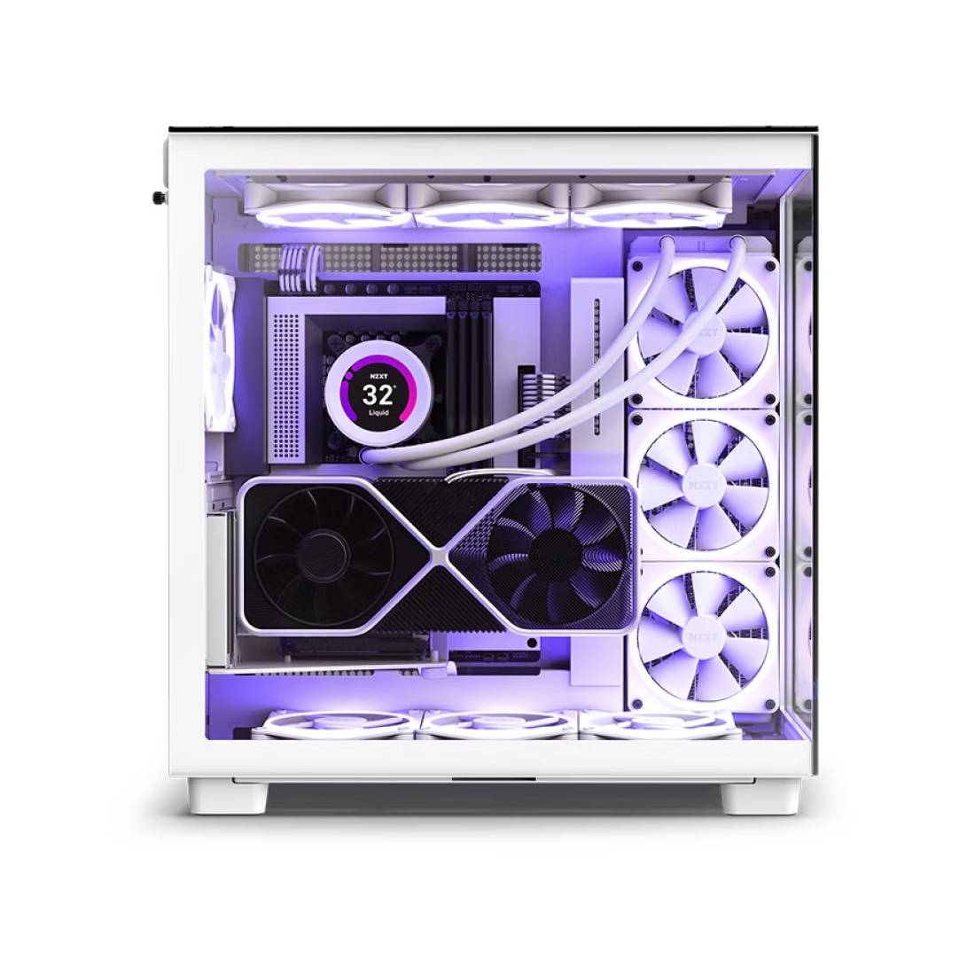 Case NZXT H9 Elite, ATX/Micro-ATX, Mid Tower, white