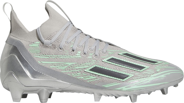 Adidas Adizero Primeknit Flash Cleats 'Grey Mint', Gray