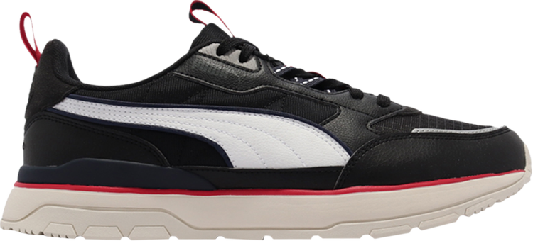 حذاء رياضي Puma R78 Trek باللونين الأسود والأبيض والأسود