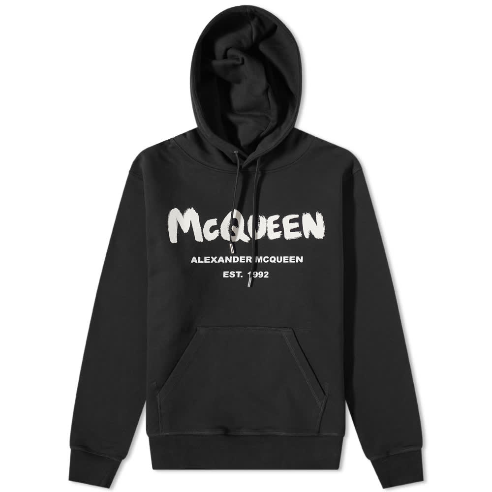 هودي بغطاء رأس من Alexander McQueen Grafitti Logo Popover