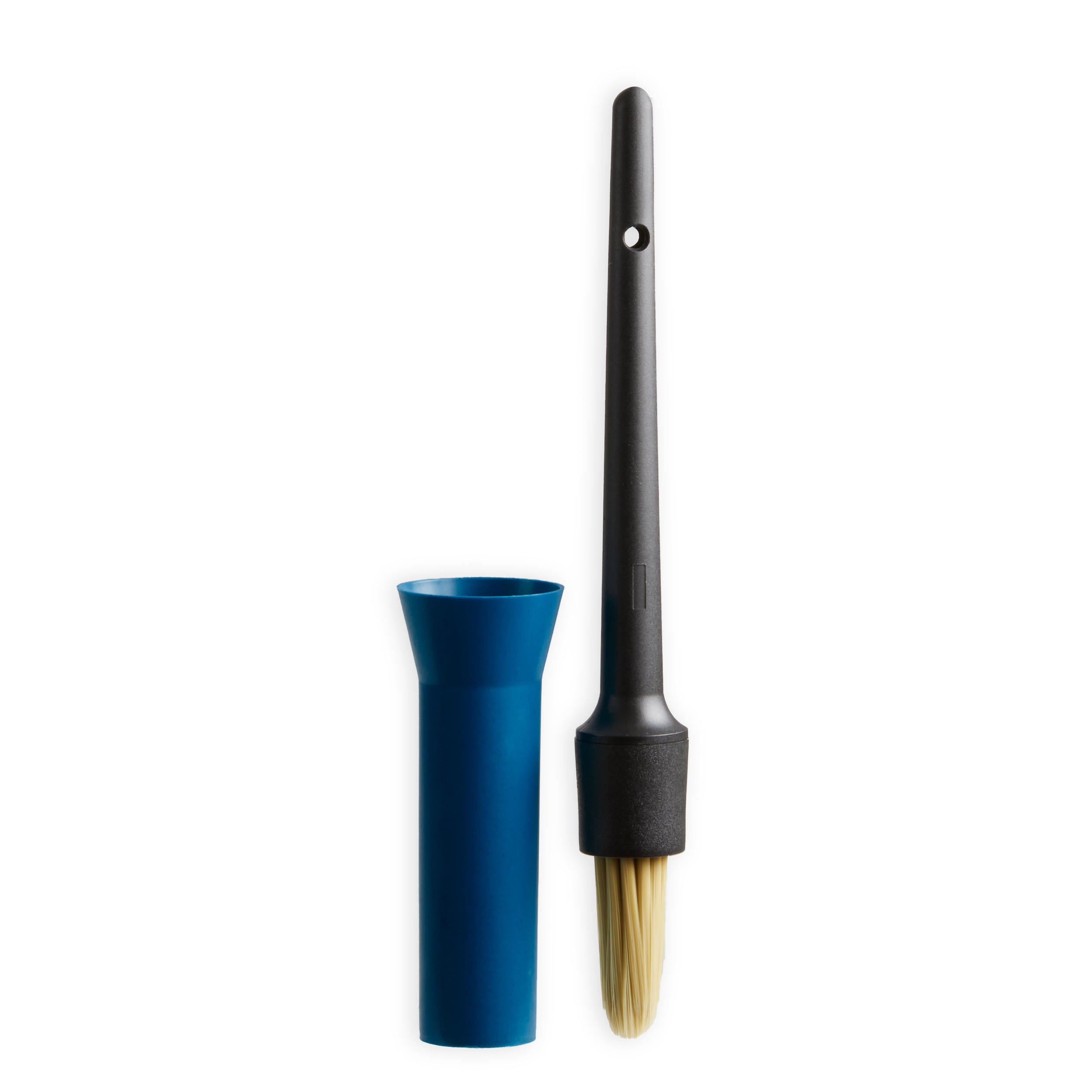 Fouganza hoof brush with cap, black/blue