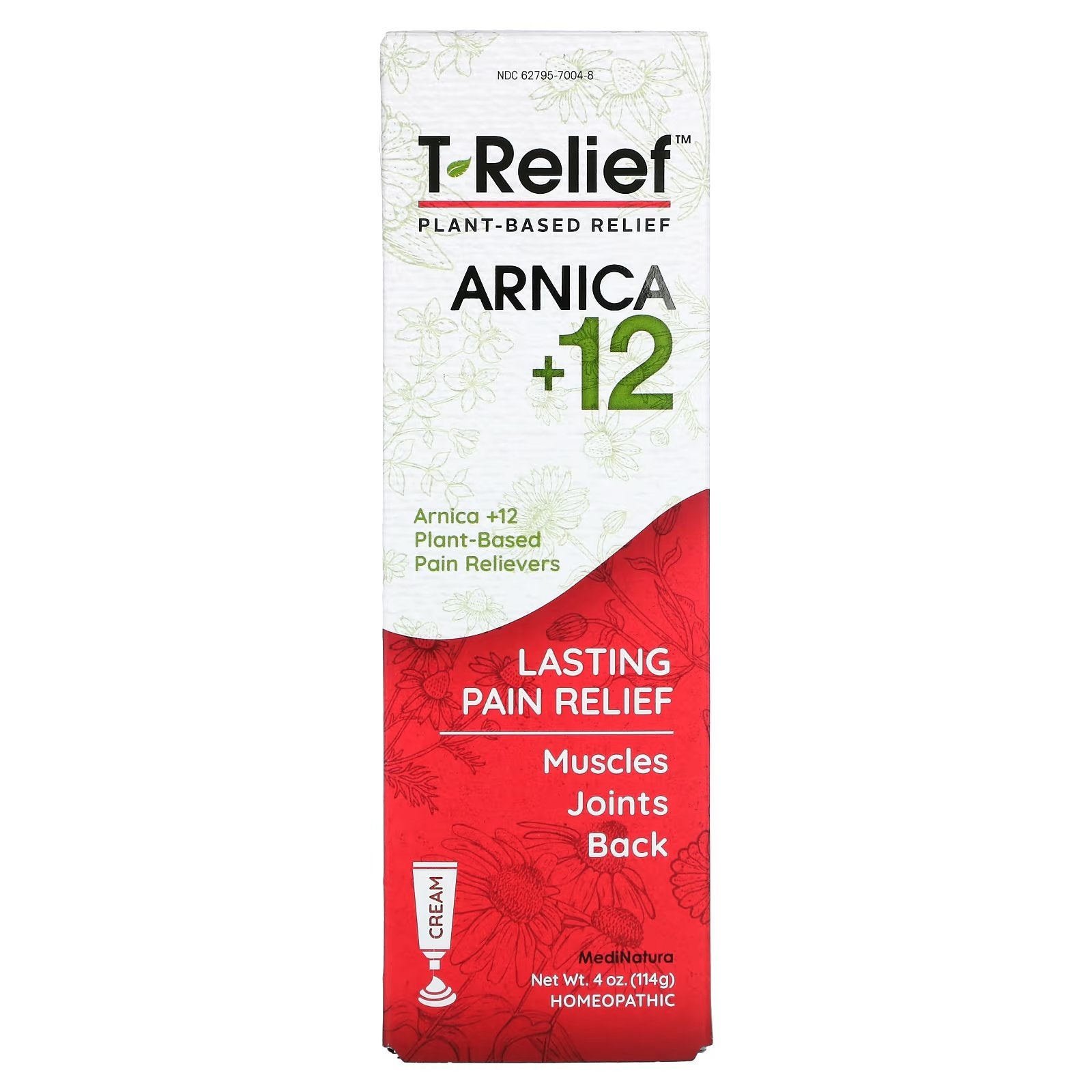 Medi  Natura T-Relief arnica + 12 ingredients plant-based soothing cream 114 g