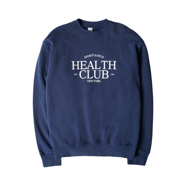 سويت شيرت "Navy" من Sporty &amp; Rich Public Health Club باللون الأزرق