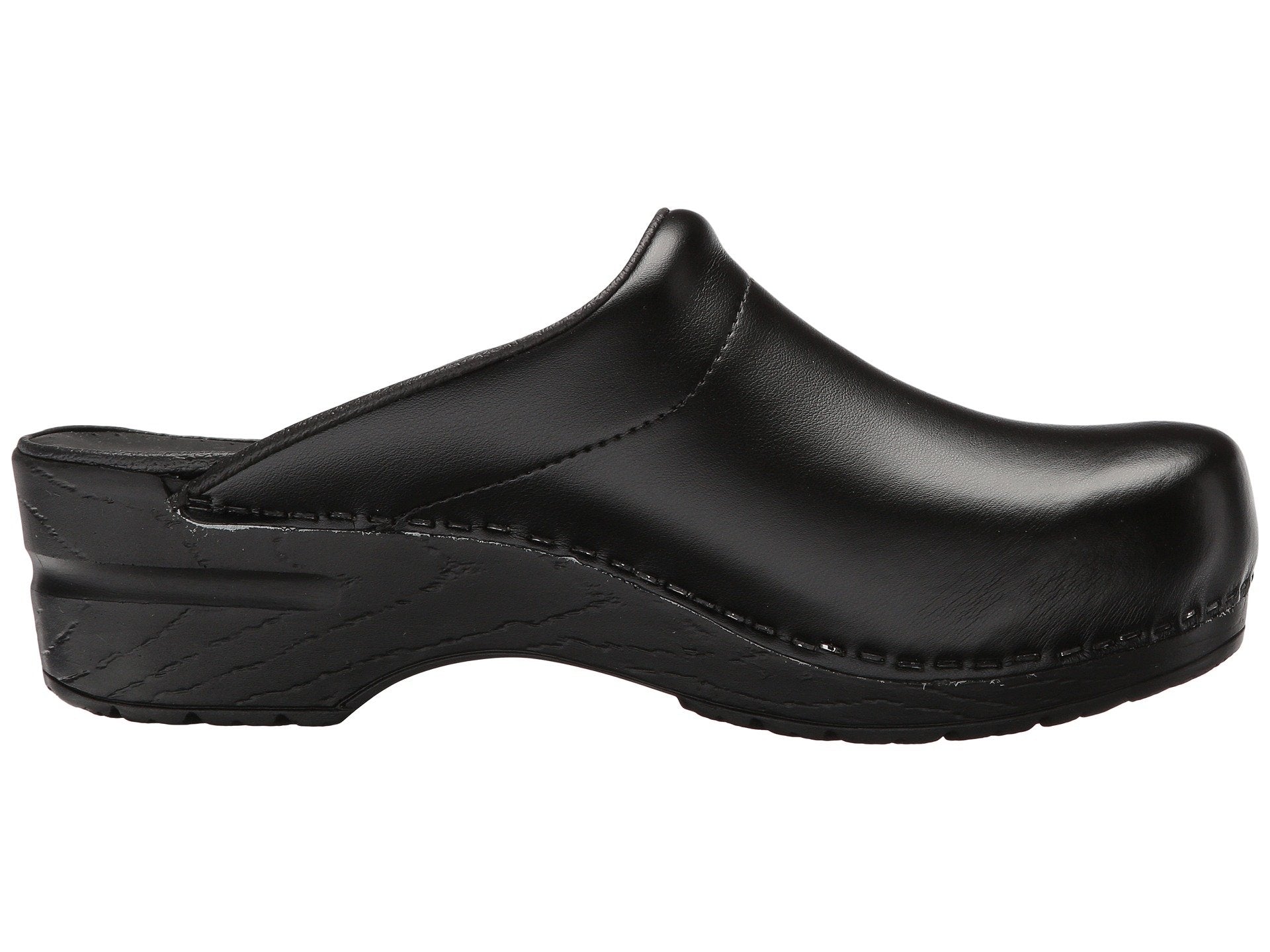 Sanita Sonja PU clogs, black