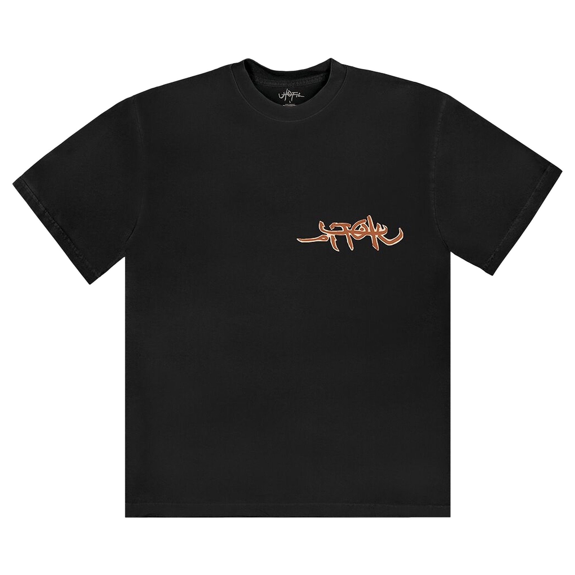 Travis Scott Manuscript Cactus Jack T-Shirt, Black