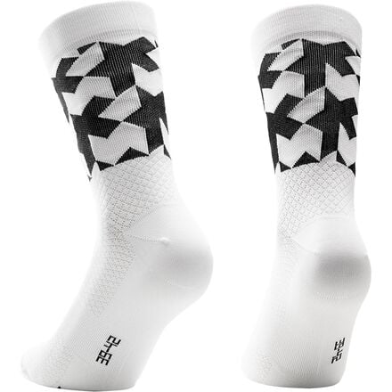 جوارب EVO Assos Monogram باللون الأبيض المقدس