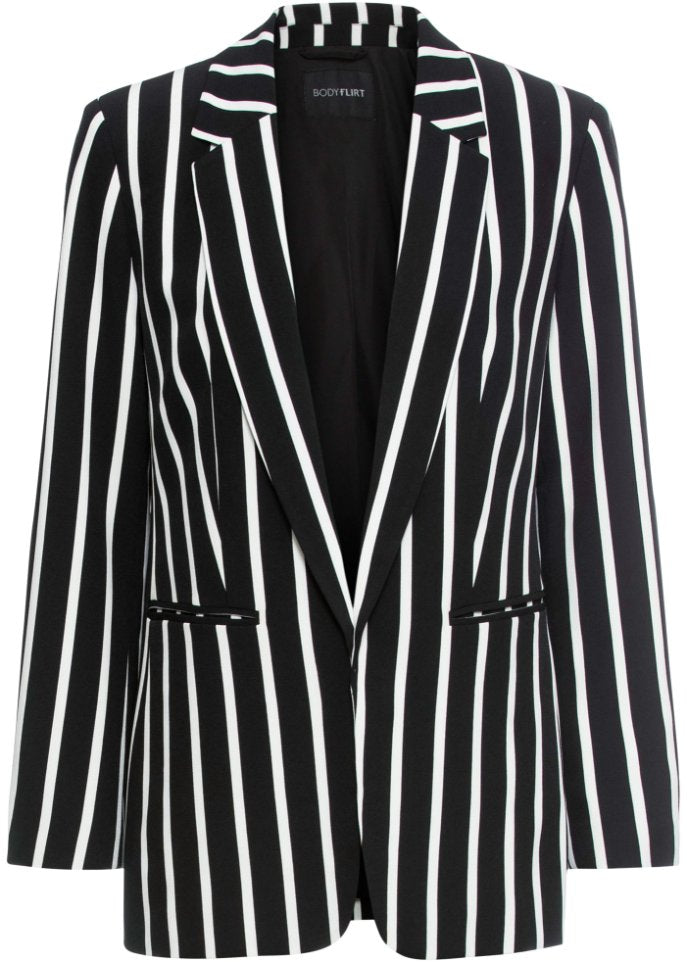 Bodyflirt striped jacket, black