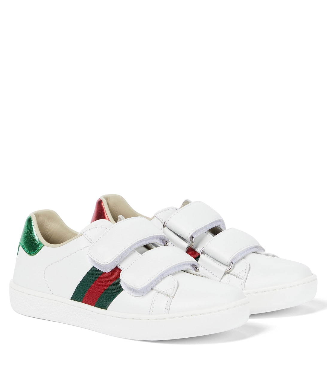 Ace sneakers in Gucci leather, white