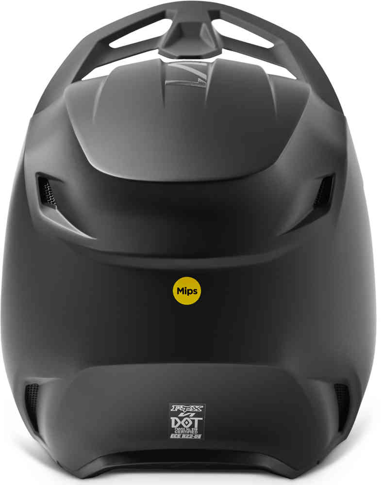 V1 FOX Hard Motocross Helmet, Black Matt