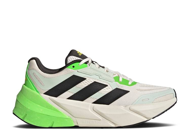 Adidas ADISTAR 'CHALK WHITE SOLAR GREEN' sneakers, white