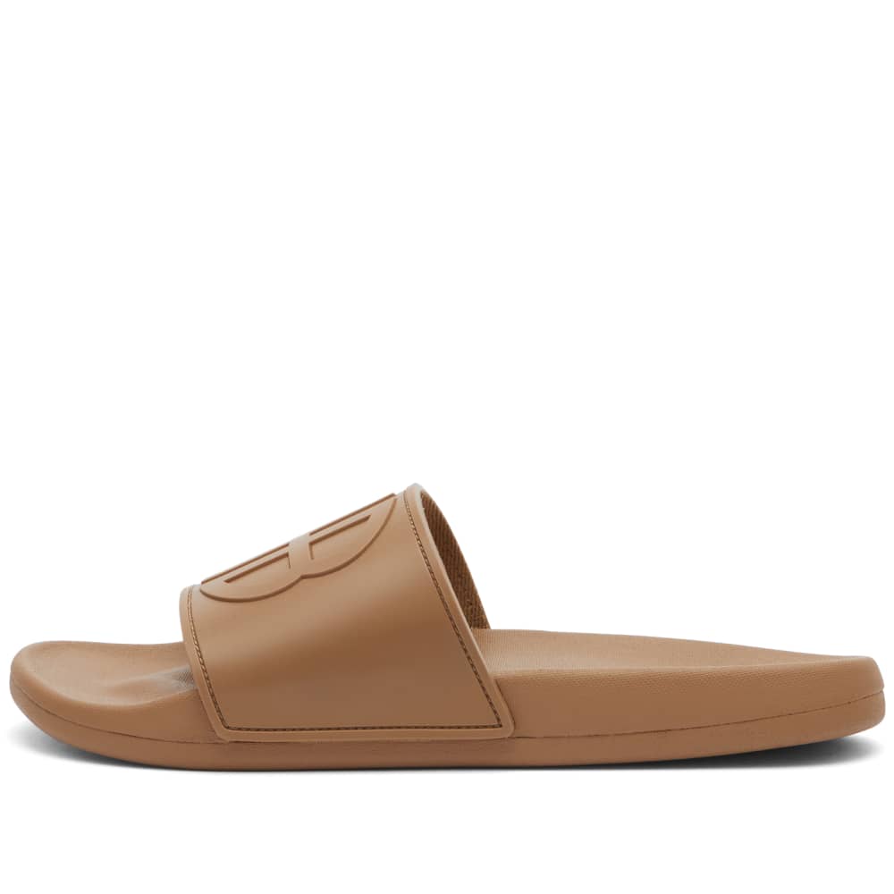 Anine Bing Isla Logo Slippers, Brown