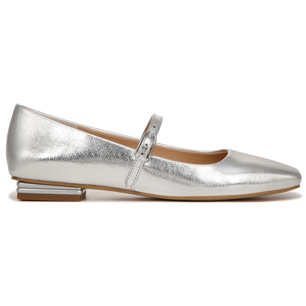 Tinsley Mary Jane Franco Sarto Women's Flat Shoes, Silver