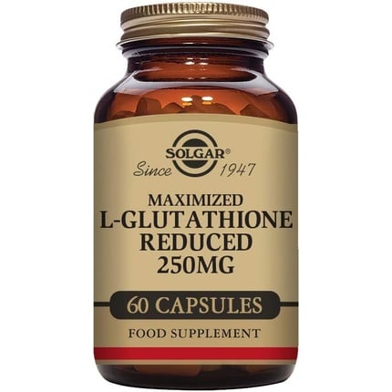 Vegetable capsules with maximum reduced content of L-glutathione 250 mg - High Potency Source - Amino Acids - Vegan, Solgar