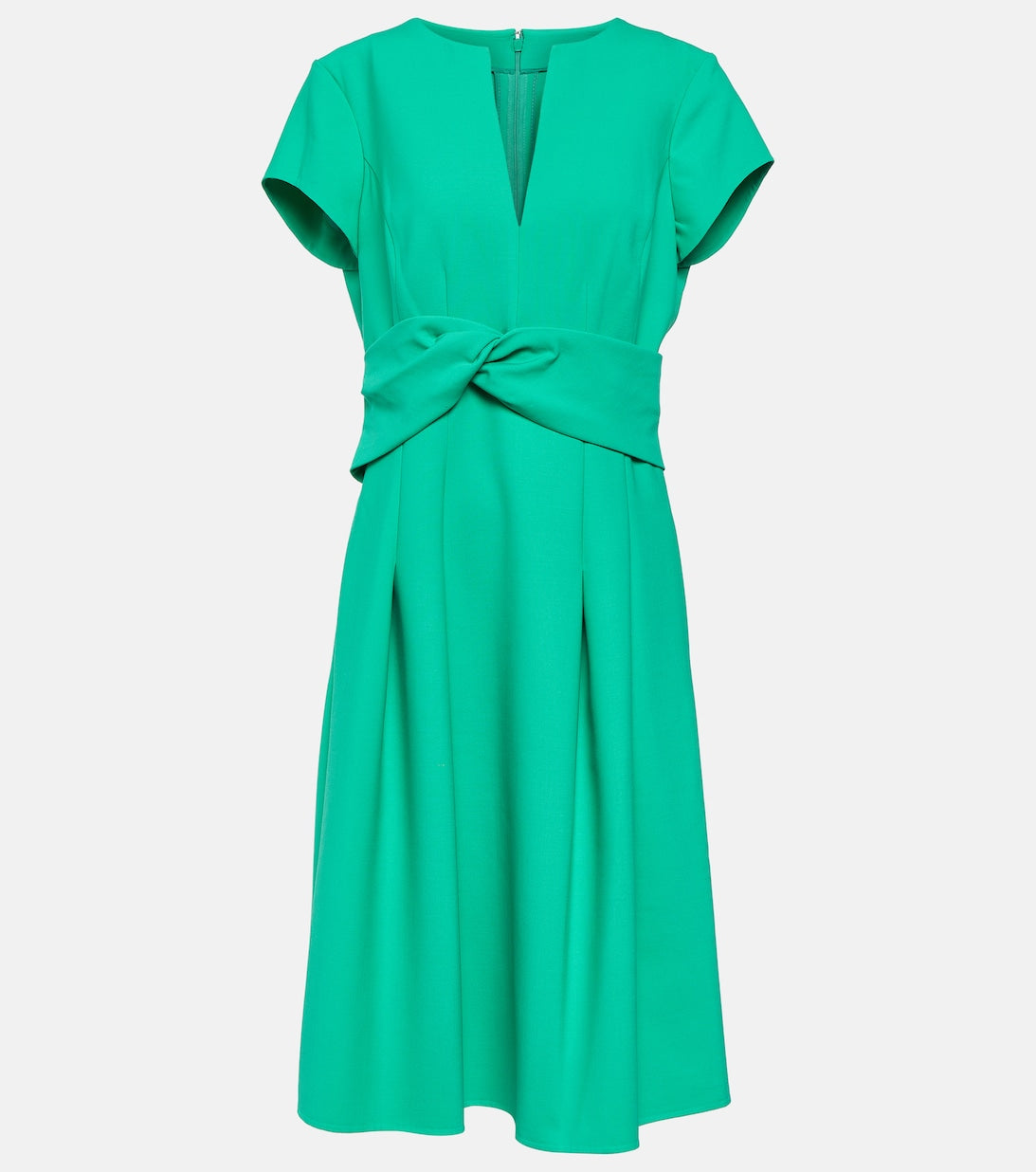 Wool blend minidress OSCAR DE LA RENTA, green