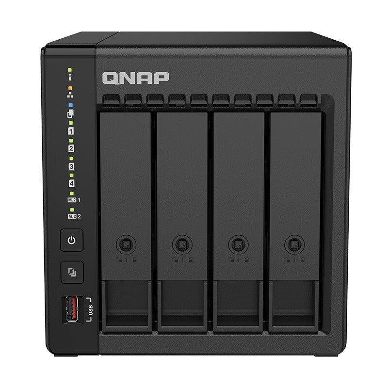 Network storage QNAP TS-466C, 4 bays, 8 GB, without disks, black