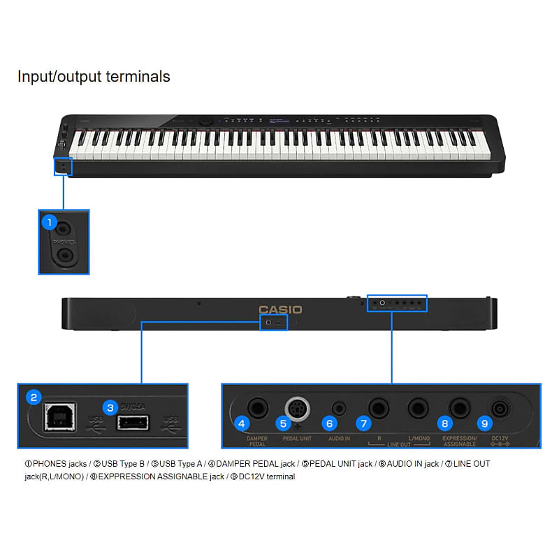 Casio PX-S3100BK Slim 88-Key Digital Console Piano black PX-S3100BK 88-Key Slim Digital Console Piano,