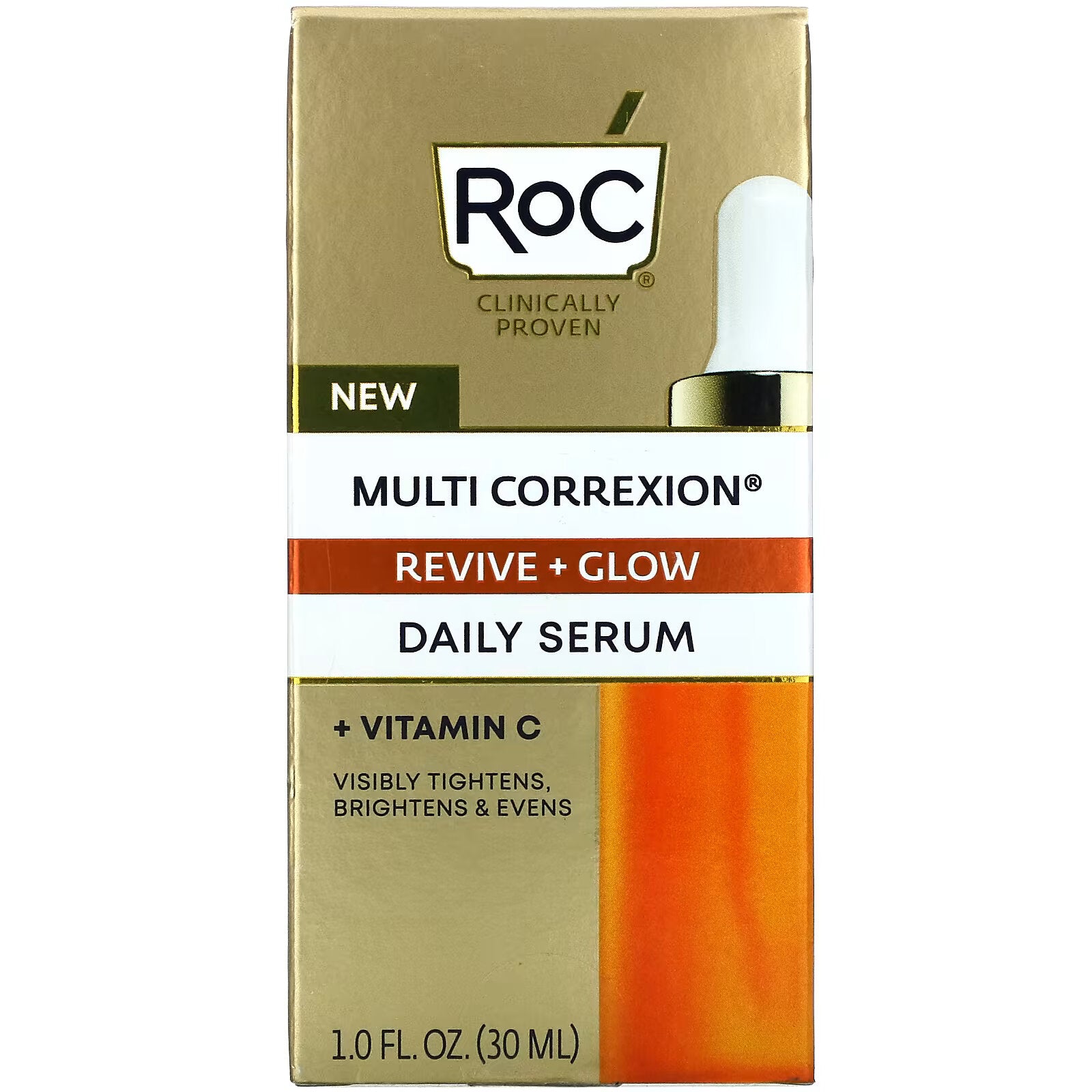 RoC, Multi Correxion, Revive + Glow, Daily Vitamin C Serum, 1 fl oz (30 ml)