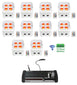 10 Rockville BEST PAR 50 Battery Wash Lights Wireless DMX + 384 Channel Controller (10) BEST PAR 50 WHITE+ROCKFORCE W4