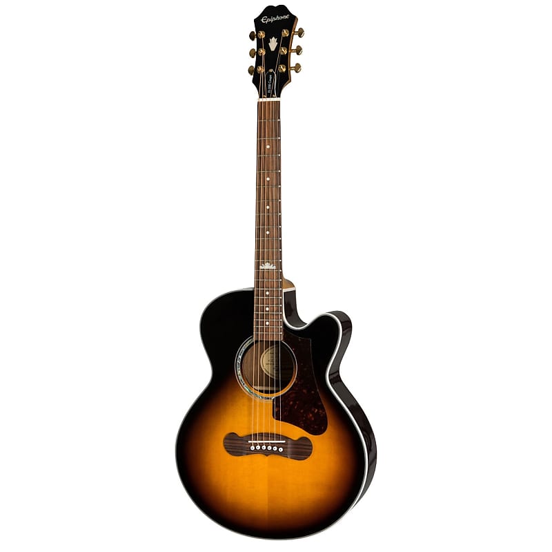 جيتار صوتي Epiphone J-200 EC Studio Parlor - Vintage Sunburst EEJPVSGH3