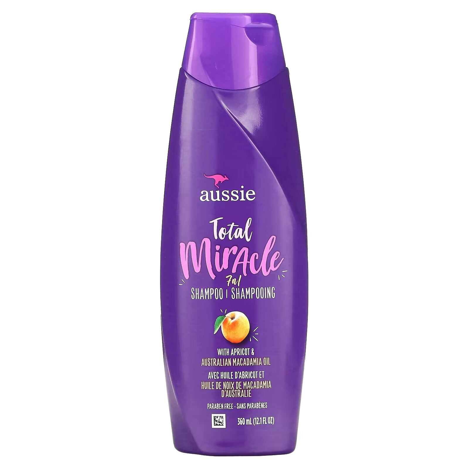 Aussie, Total Miracle (simply a miracle), 7 in 1 shampoo Apricot and Australian Macadamia Oil, 360 ml (12.1 fl oz)