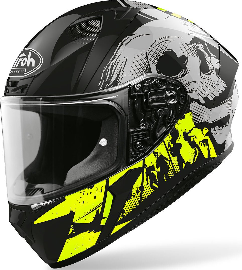 Airoh Valor Akuna Helmet, Black/Yellow