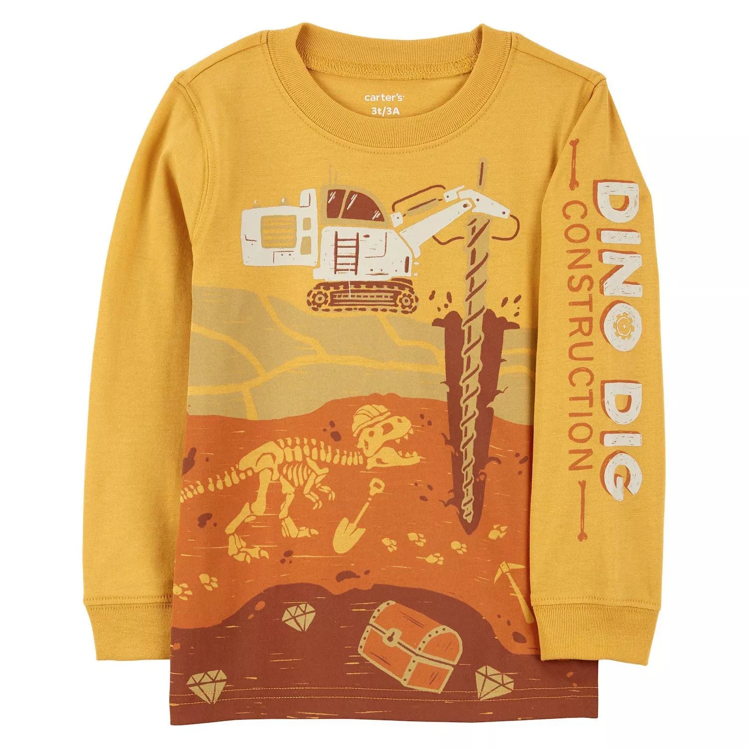 Carter's Dinosaur Digger Boy's Long Sleeve Jersey Carter's