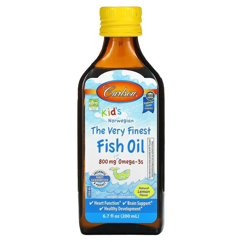 Fish oil for children Carlson 800 mg, 200 ml